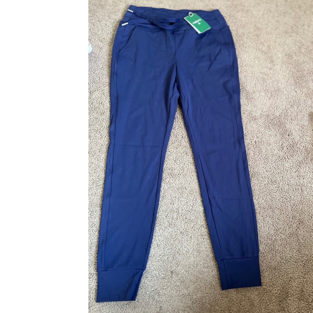 Halara Navy Blue High Waisted Jogger Pants Women Medium NWT Active Drawstring